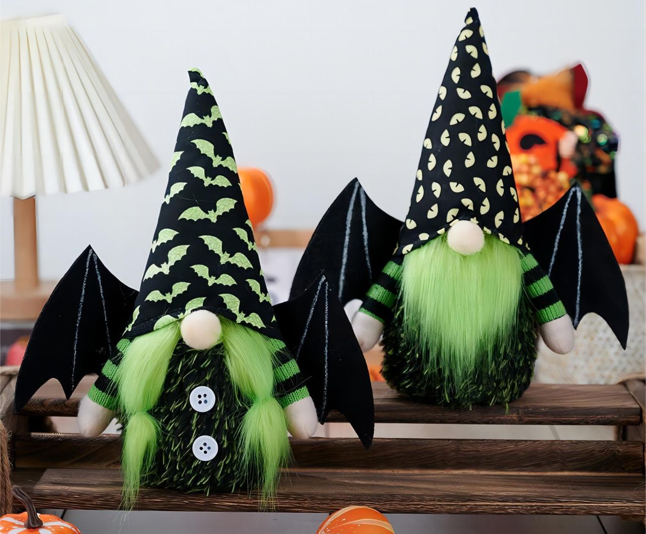 Bat Gnome Halloween Decorations for Home
