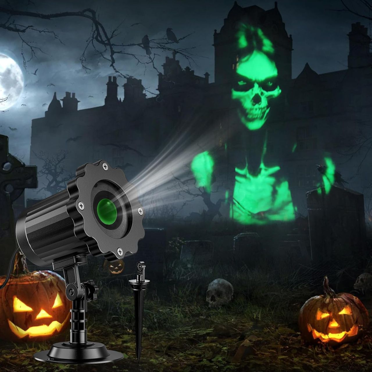 Best Halloween projector green ghost
