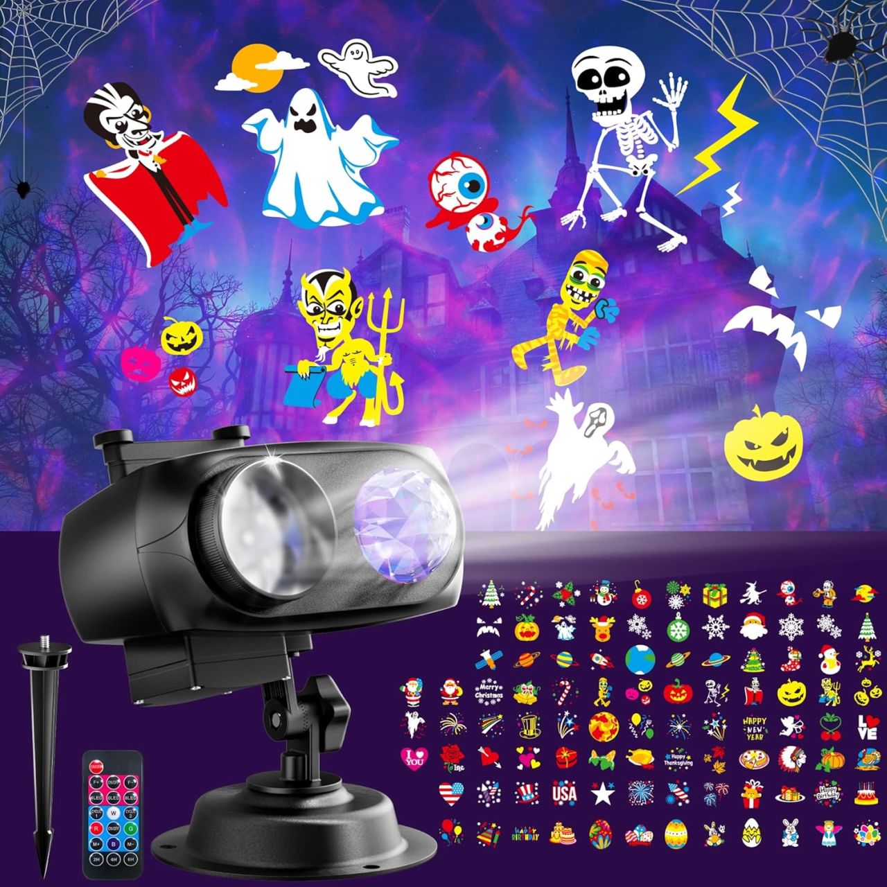 Best Halloween projector multiple images for holidays
