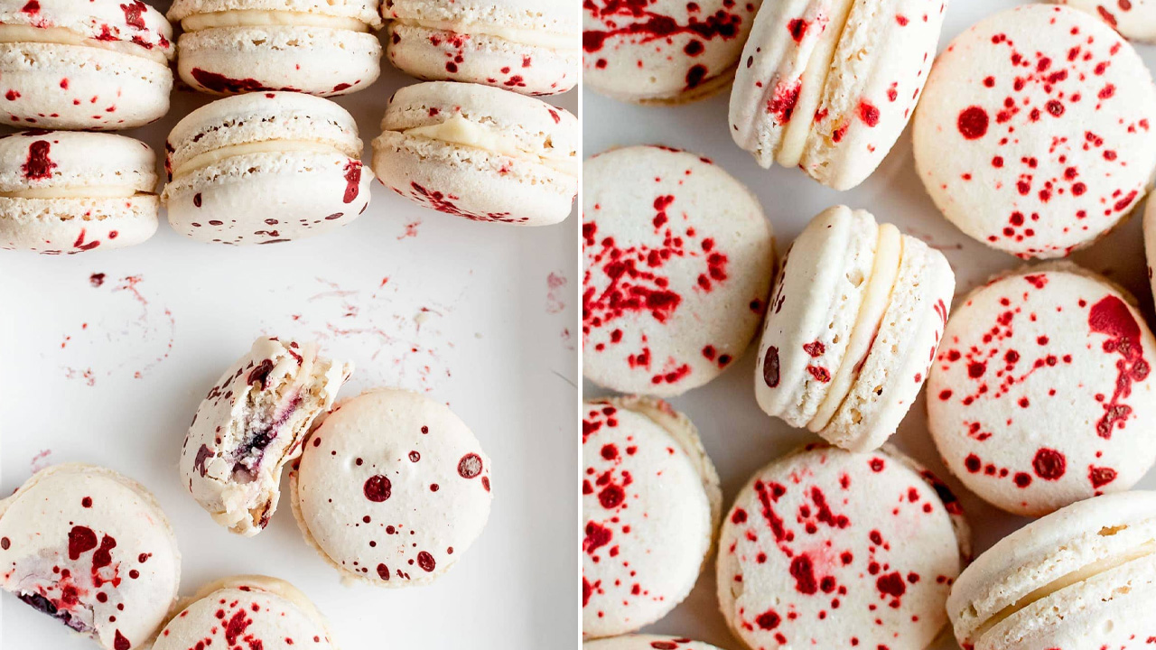 Bloody Spooky Macarons