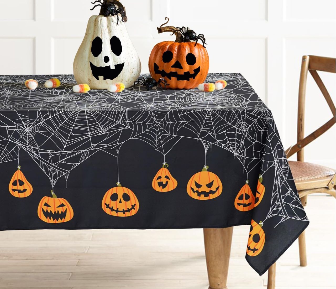 Bnejvif Halloween Tablecloth 