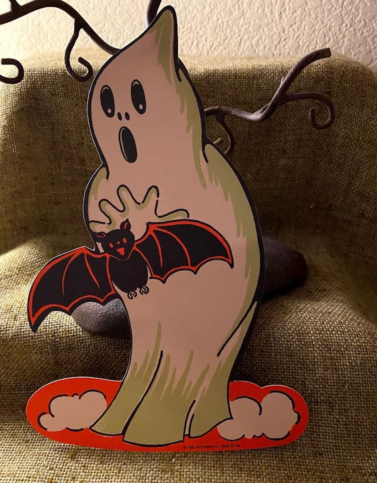 Cutout Ghost and Bat Halloween Décor