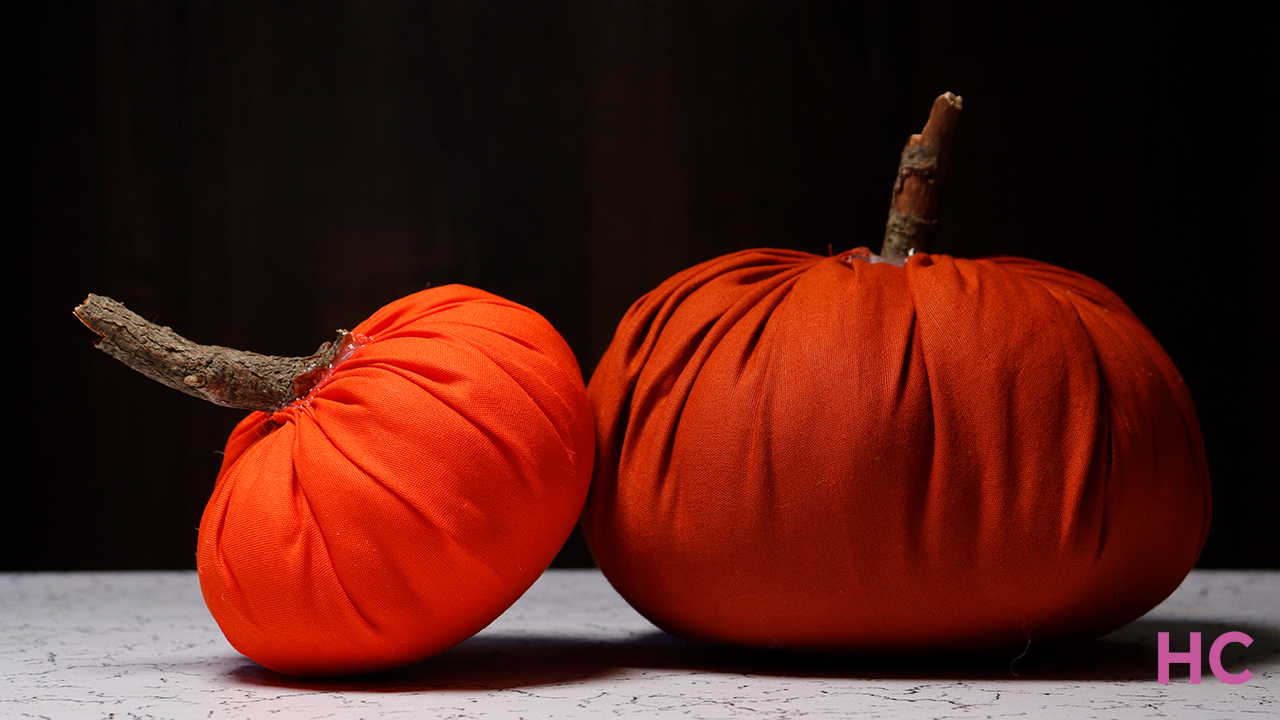 DIY Cloth pumpkins