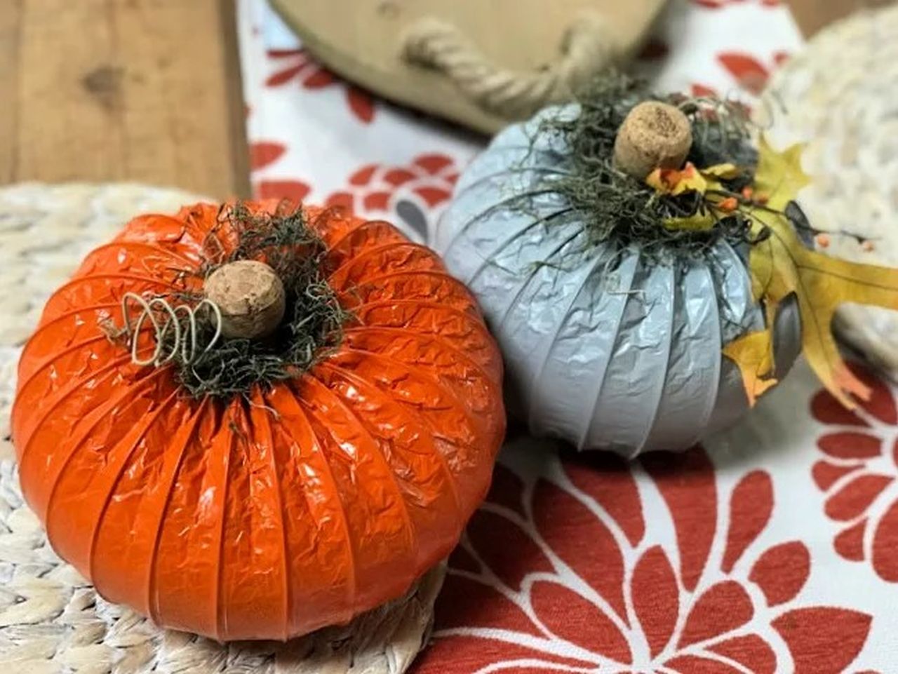 DIY Dryer Hose Pumpkin