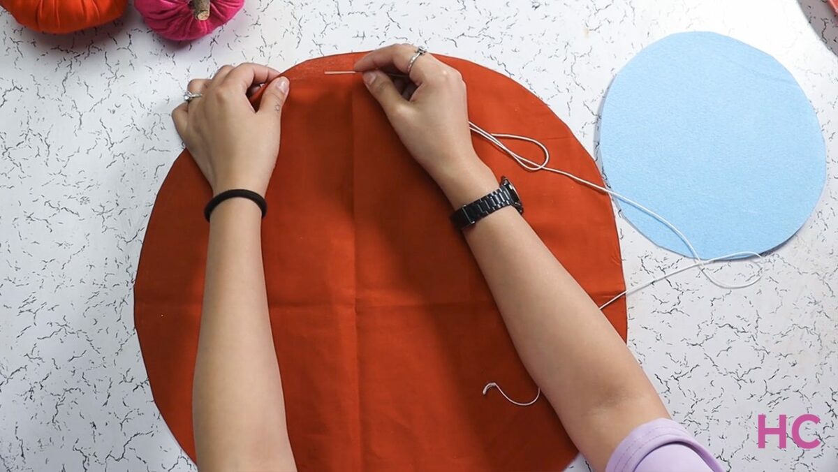 Easy Diy Fabric Pumpkin Tutorial For Fall Halloween Easy Diy Fabric Pumpkin Tutorial For Fall Halloween