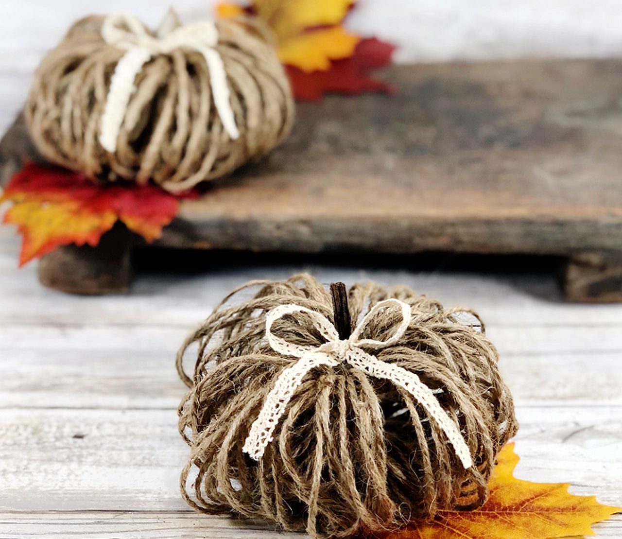 DIY Twine Pumpkin