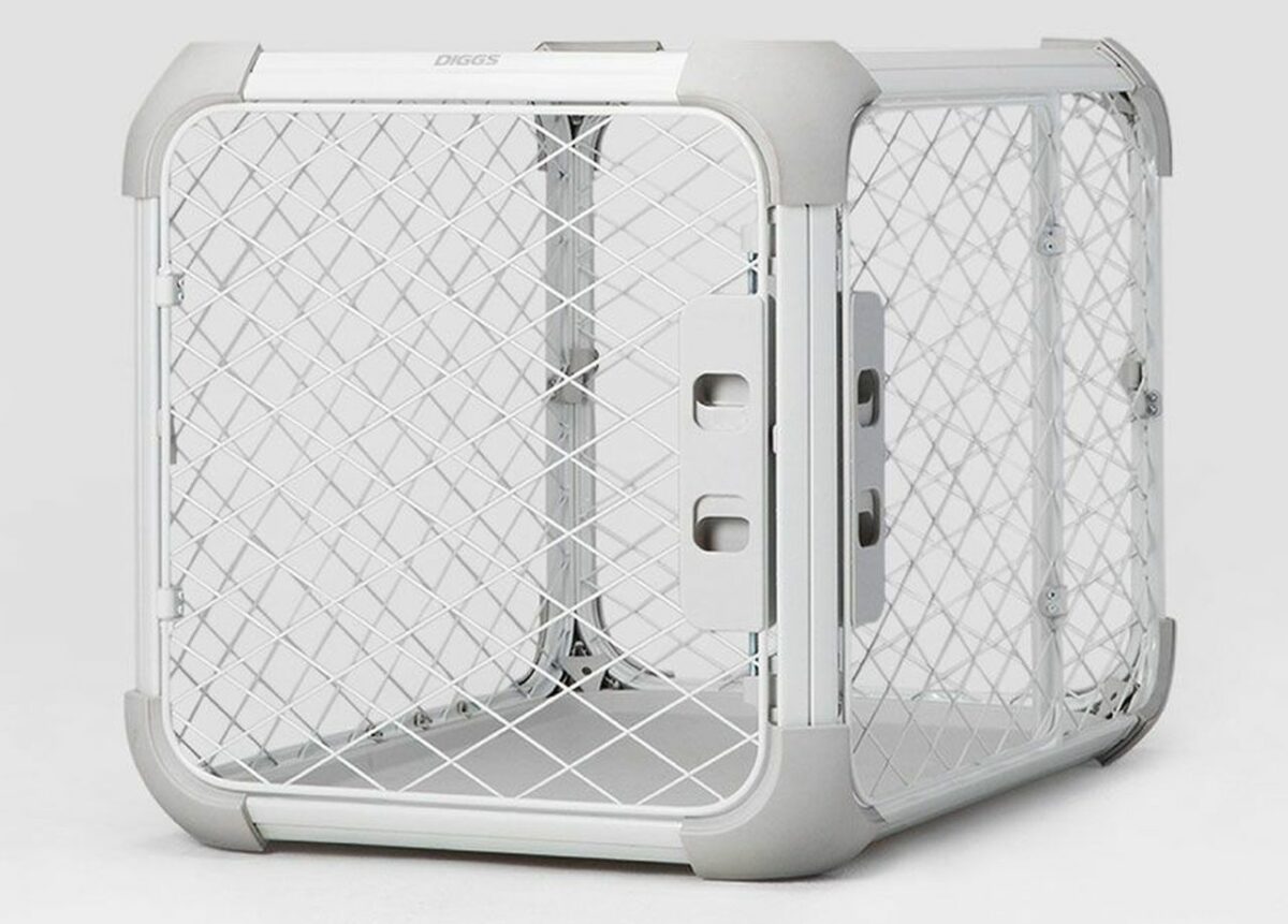 Diggs Evolv Dog Crate is your pet's Hybrid Playpen