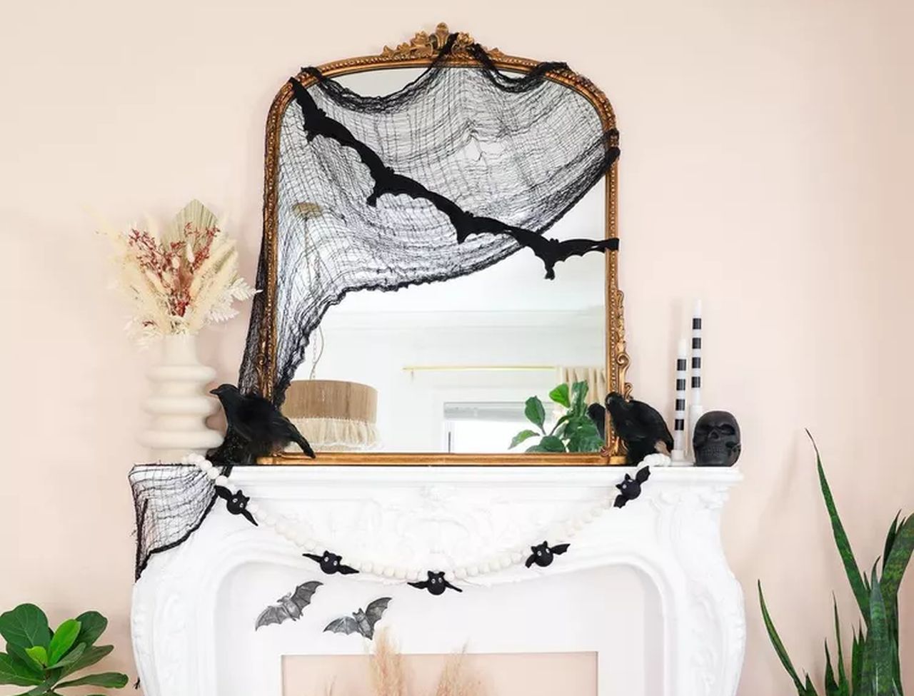 Drape Mesh Over Your Mirror