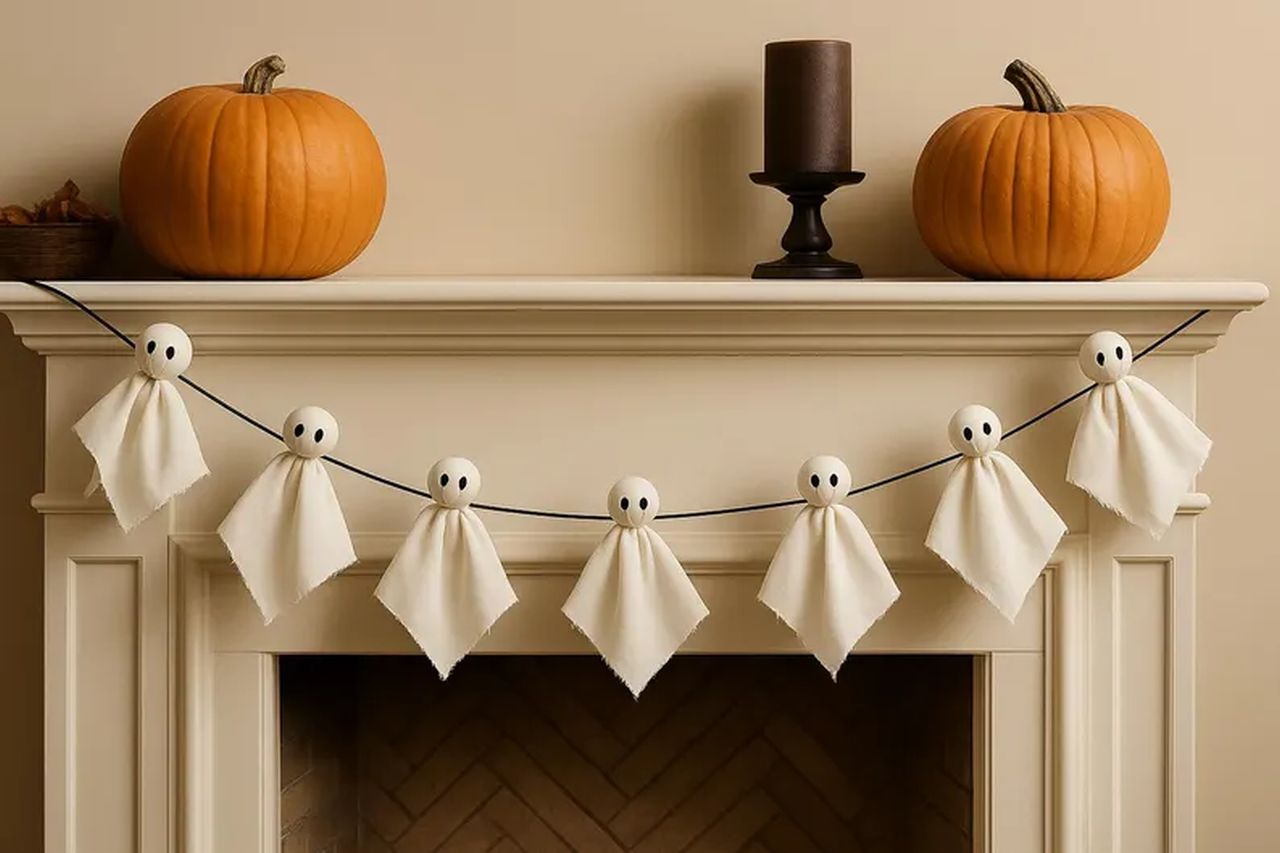 Fabric Ghost Garland