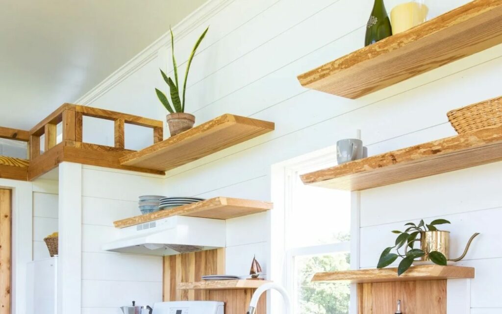 Fern Tiny House - Open Shelving