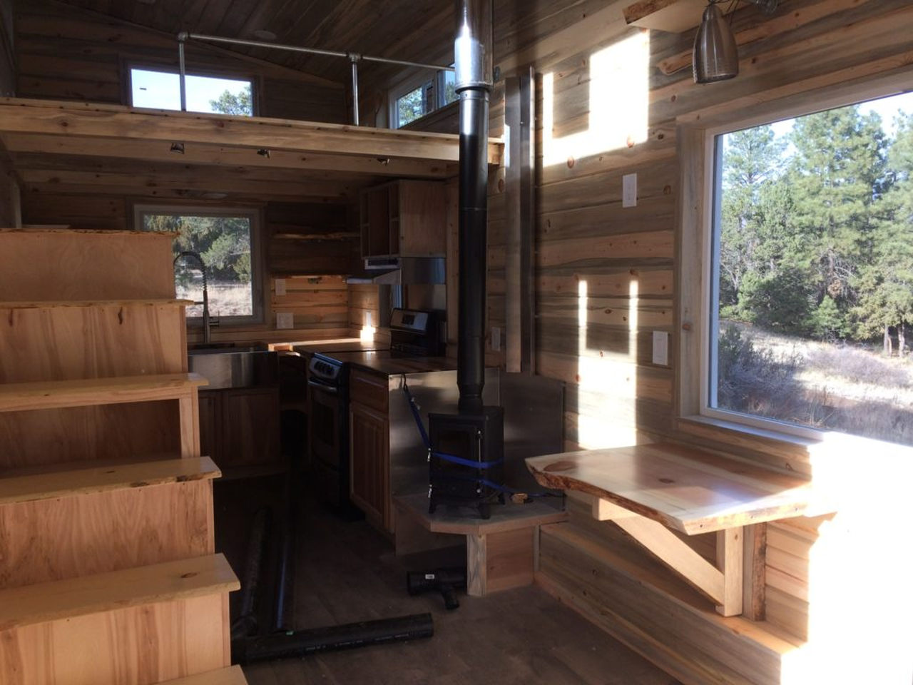 Flagstaff Gooseneck Tiny House -Dining area