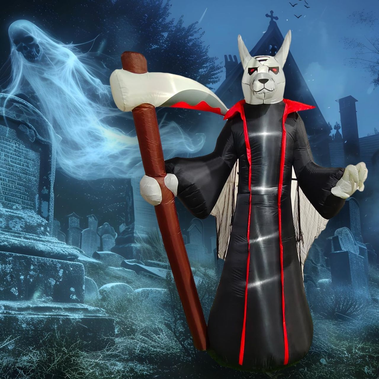 Frightening Anubis Reaper Halloween Inflatable