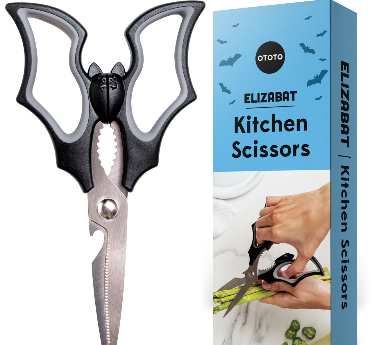 Halloween Goth Cute Bat Kitchen Shears