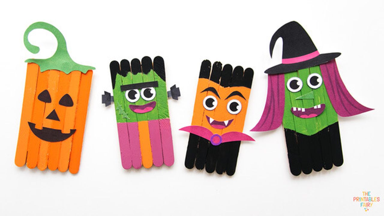Halloween Popsicle Stick Crafts For Kids