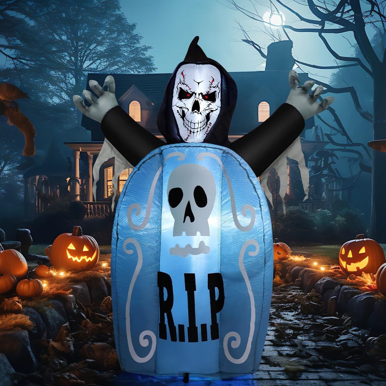 Inflatable Ghost Tombstone