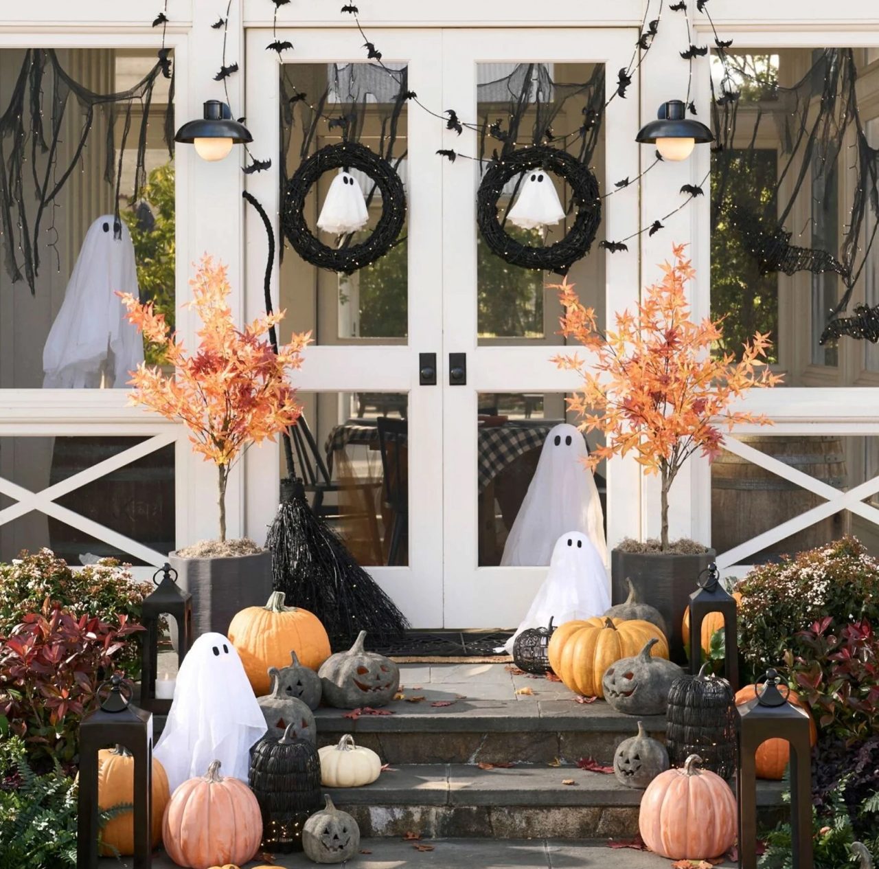 Maximalist Halloween Decor Ideas - Touch up the Porch with spooky accents