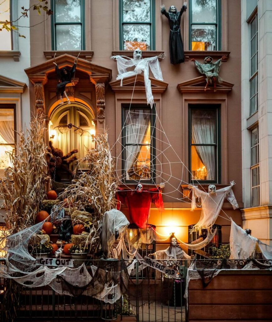 Maximalist Halloween Decoration - An Urban Nightmare