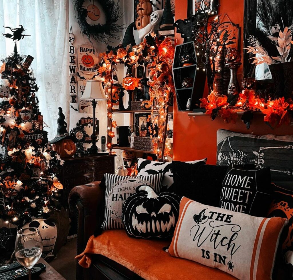 Maximalist Halloween Decoration - Now that is Halloween