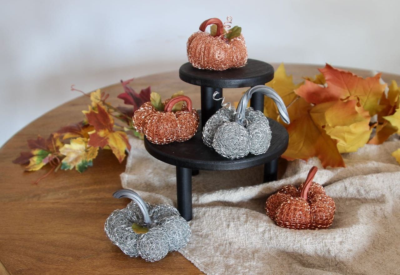 Mini Metal Pumpkins DIY