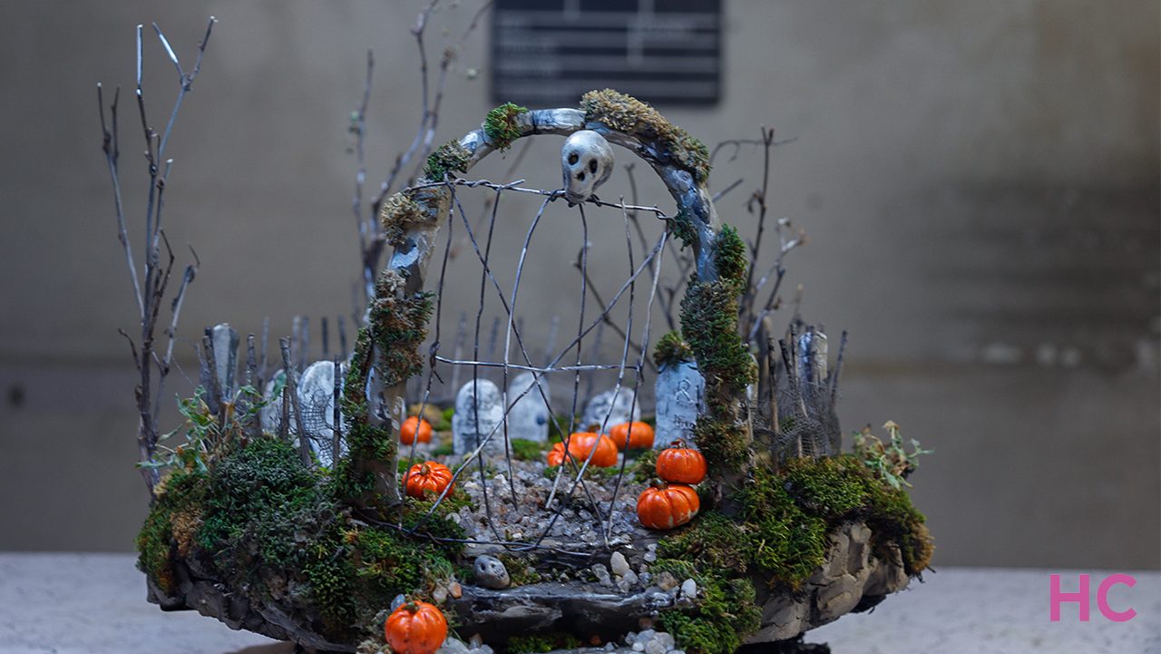 Miniature Halloween Graveyard