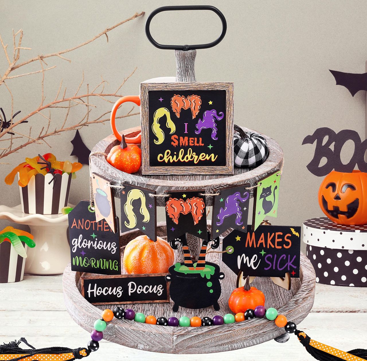 Rustic Tiered Tray Décor 