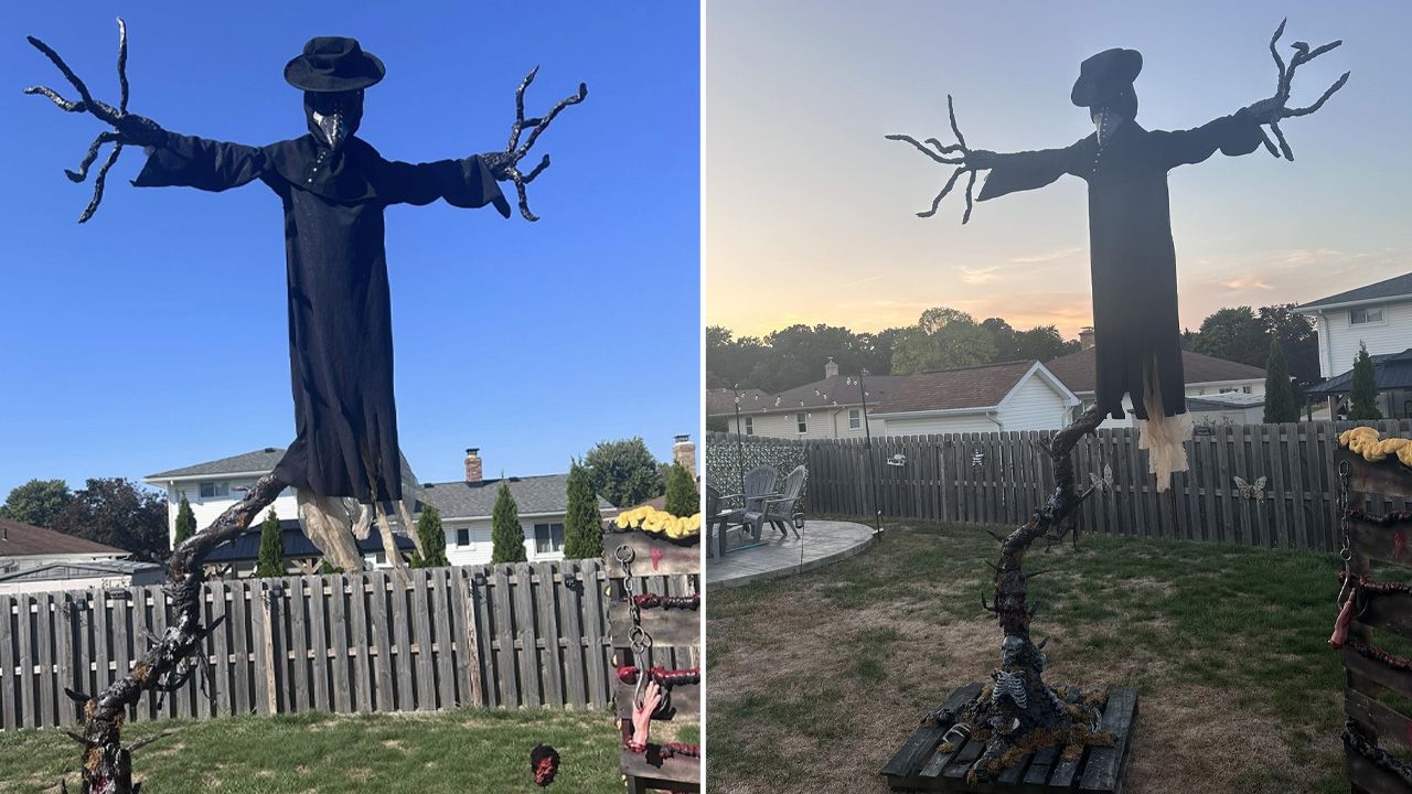 Scarecrow Decorations for Halloween - Crow Scarecrow