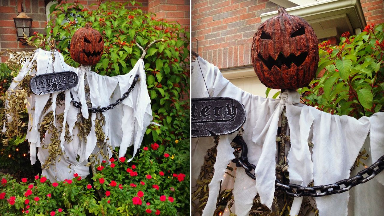 Scarecrow Decorations for Halloween - Stuck in Chains