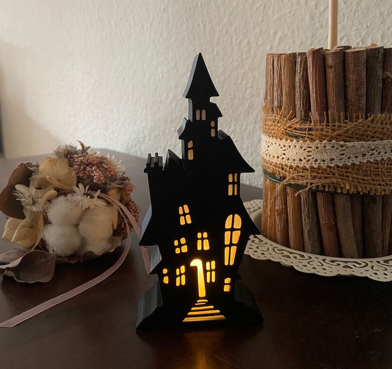 Tealight haunted house