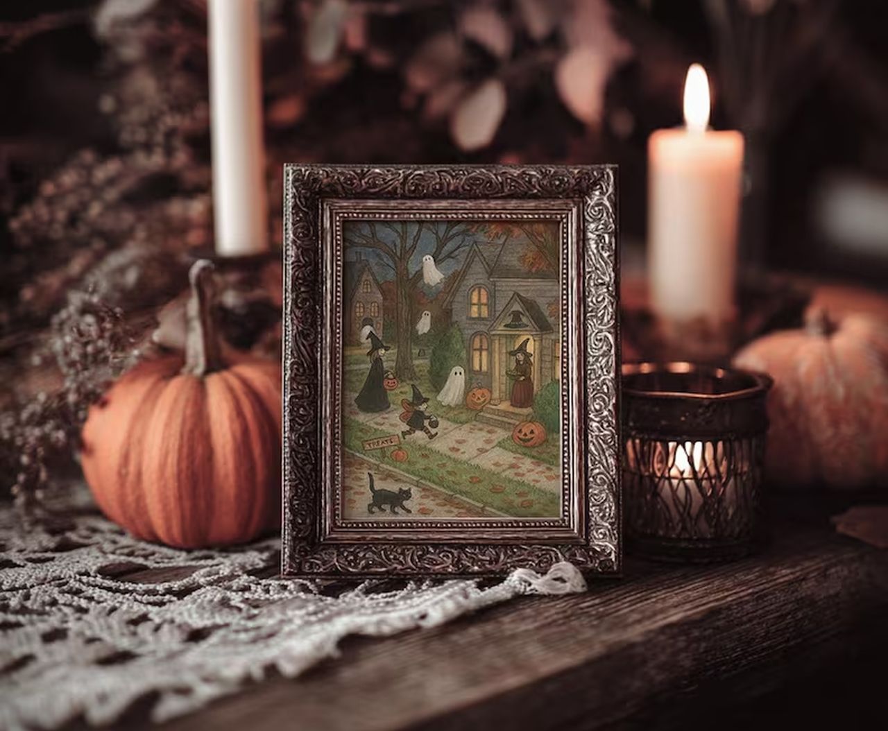 Vintage Halloween Printable Wall Art
