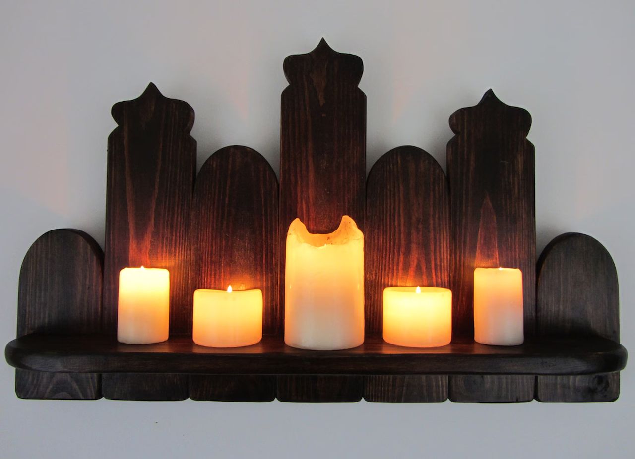 pallet wood candle holder_2