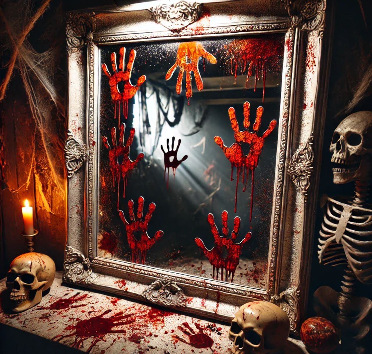 Blood Splatter and Handprints
