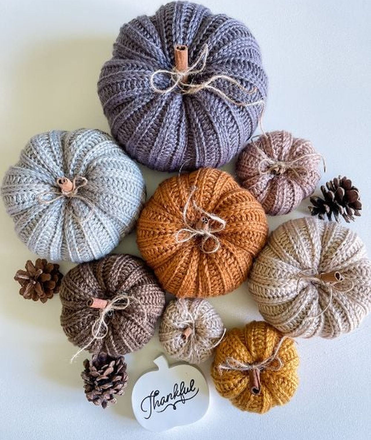 Country Harvest Crochet Pumpkins