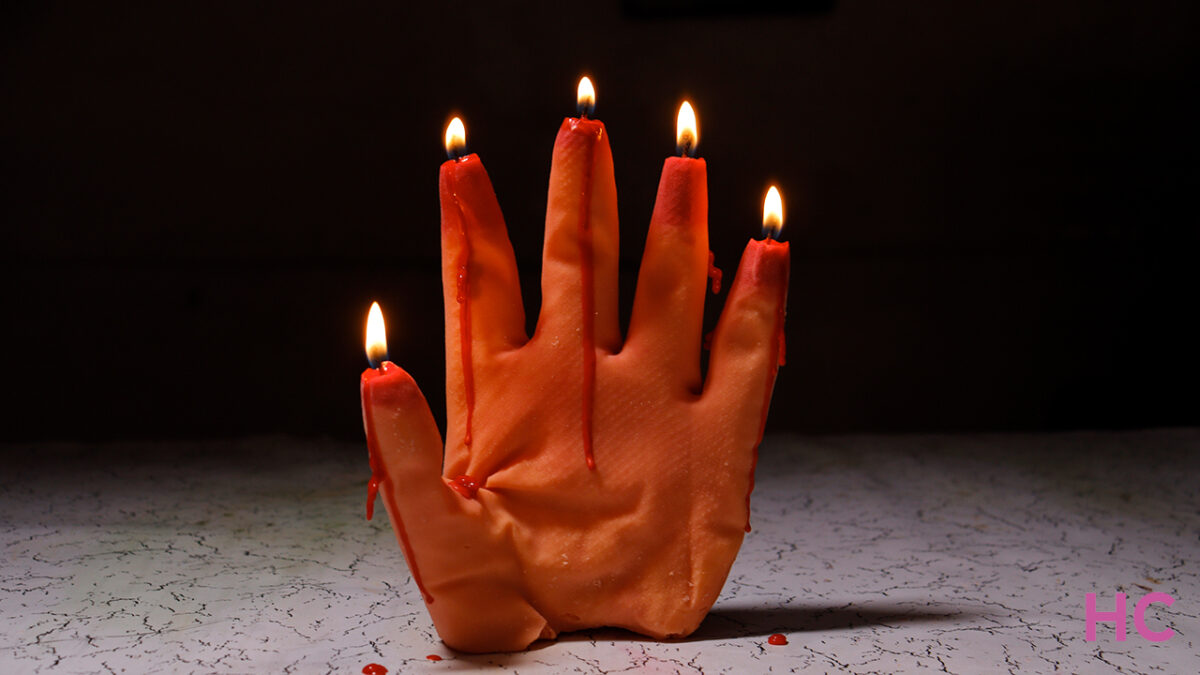 How to DIY Bleeding Hand Candle at Home for Halloween