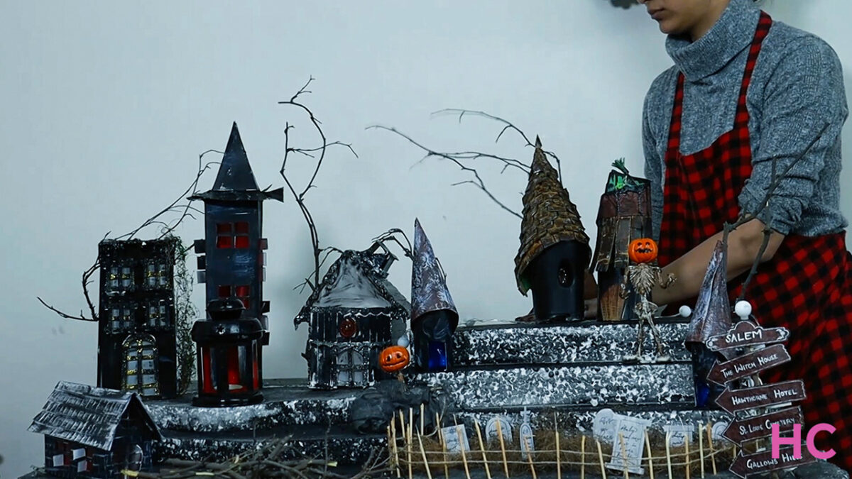 How to Make Easy DIY Halloween Town Setup for Holidays