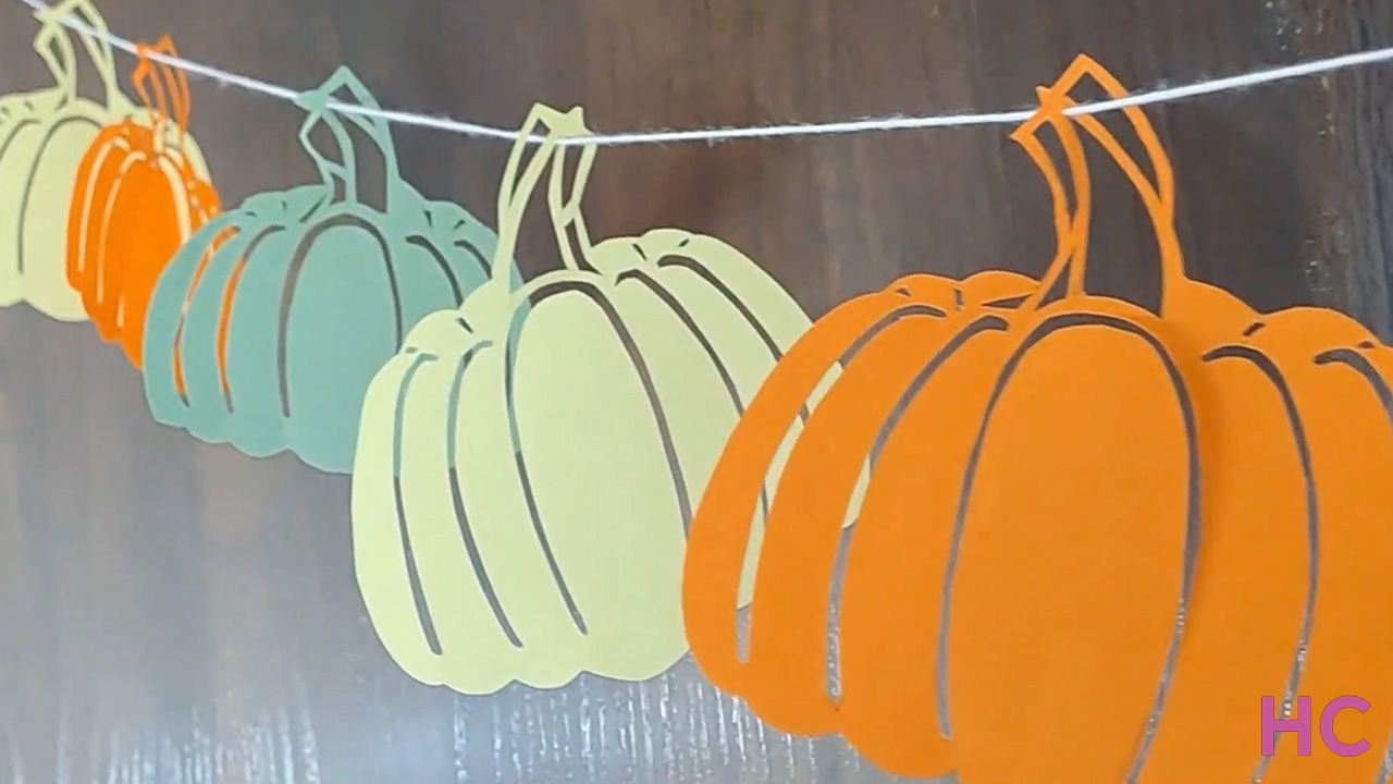 DIY Paper Pumpkin Garland