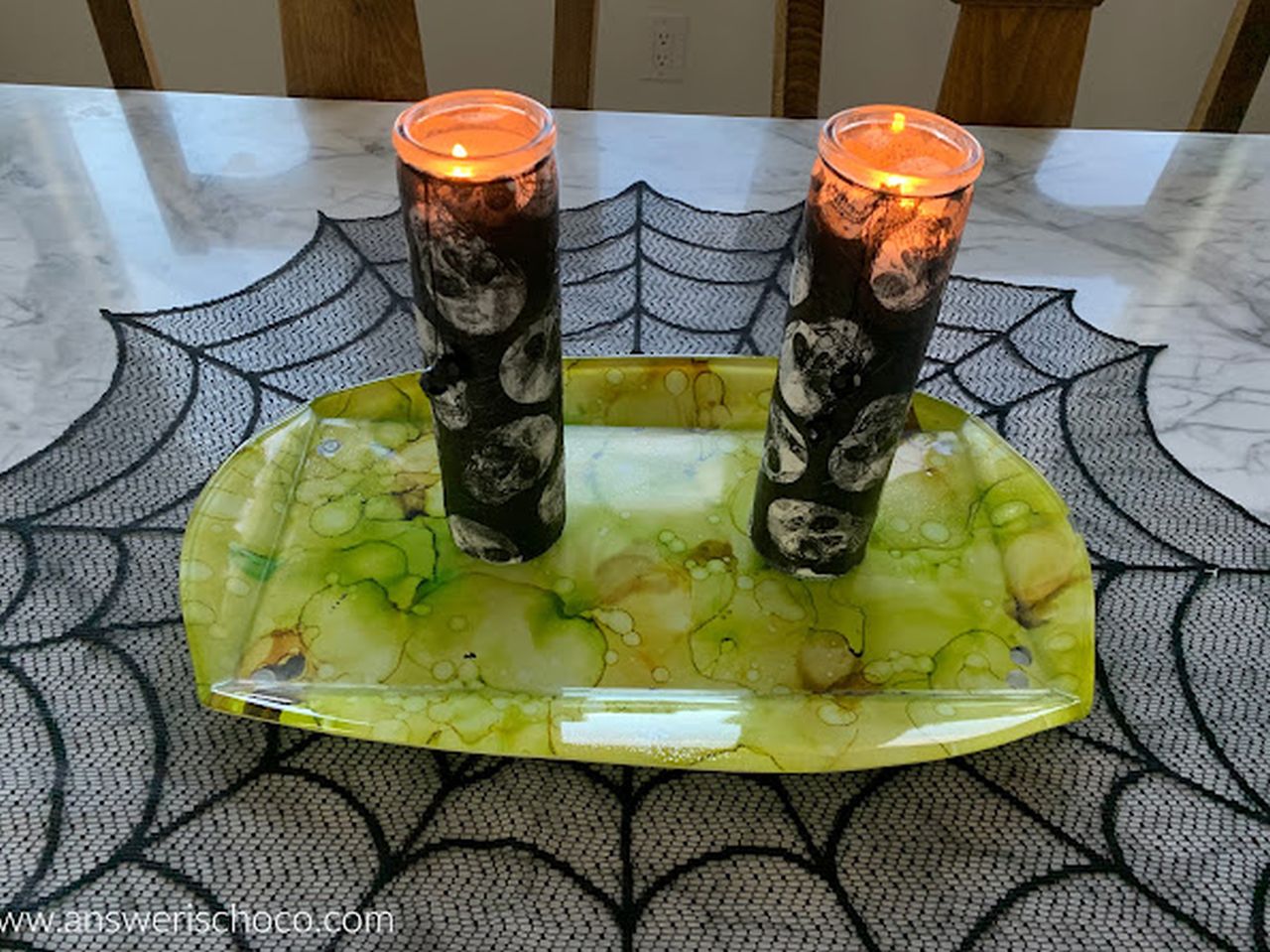 Easy Skull Candles