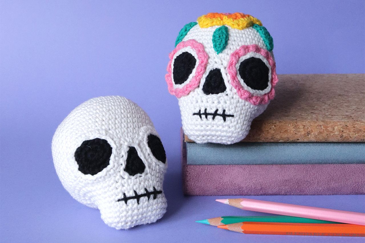 Free crochet skull pattern