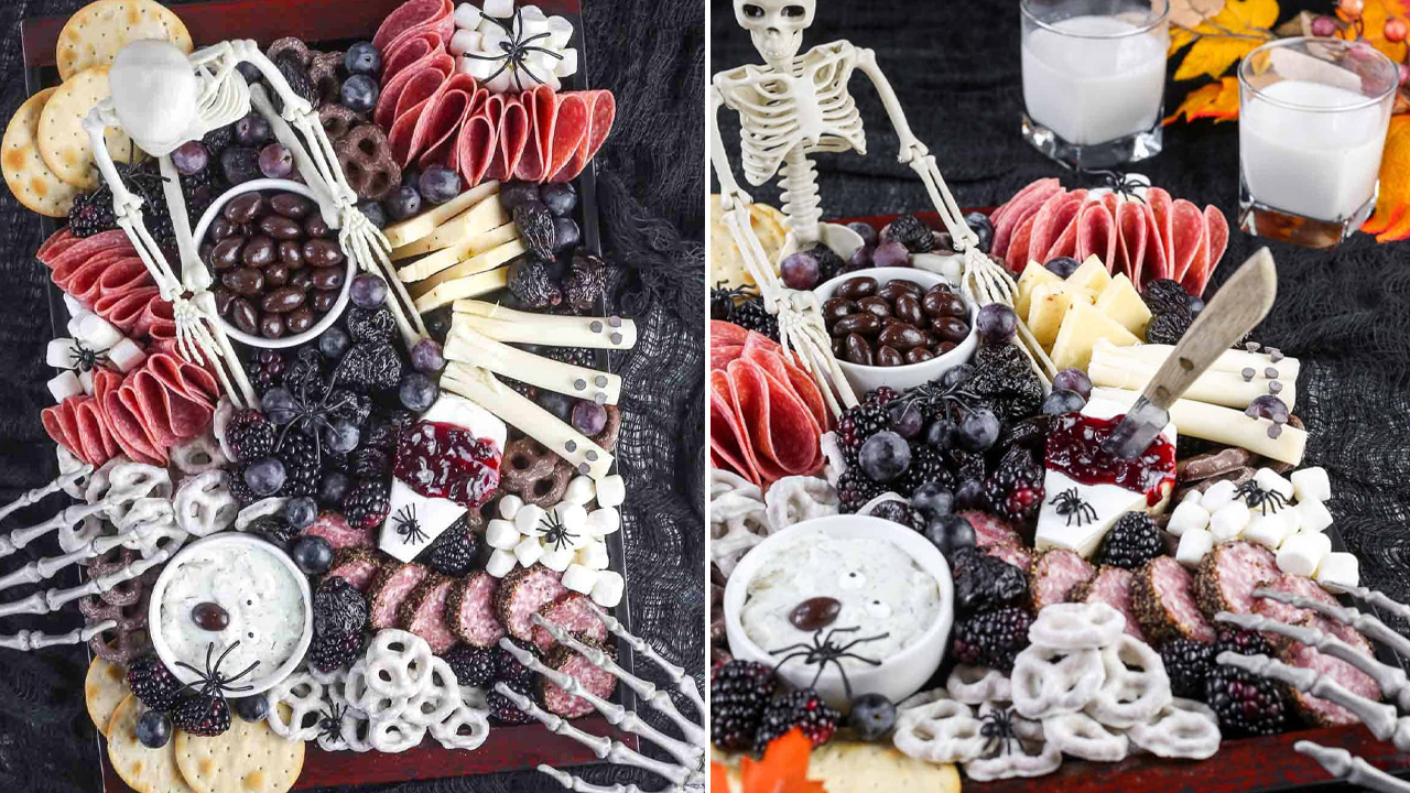 Halloween Grazing Boards - Eerie Charcuterie Board