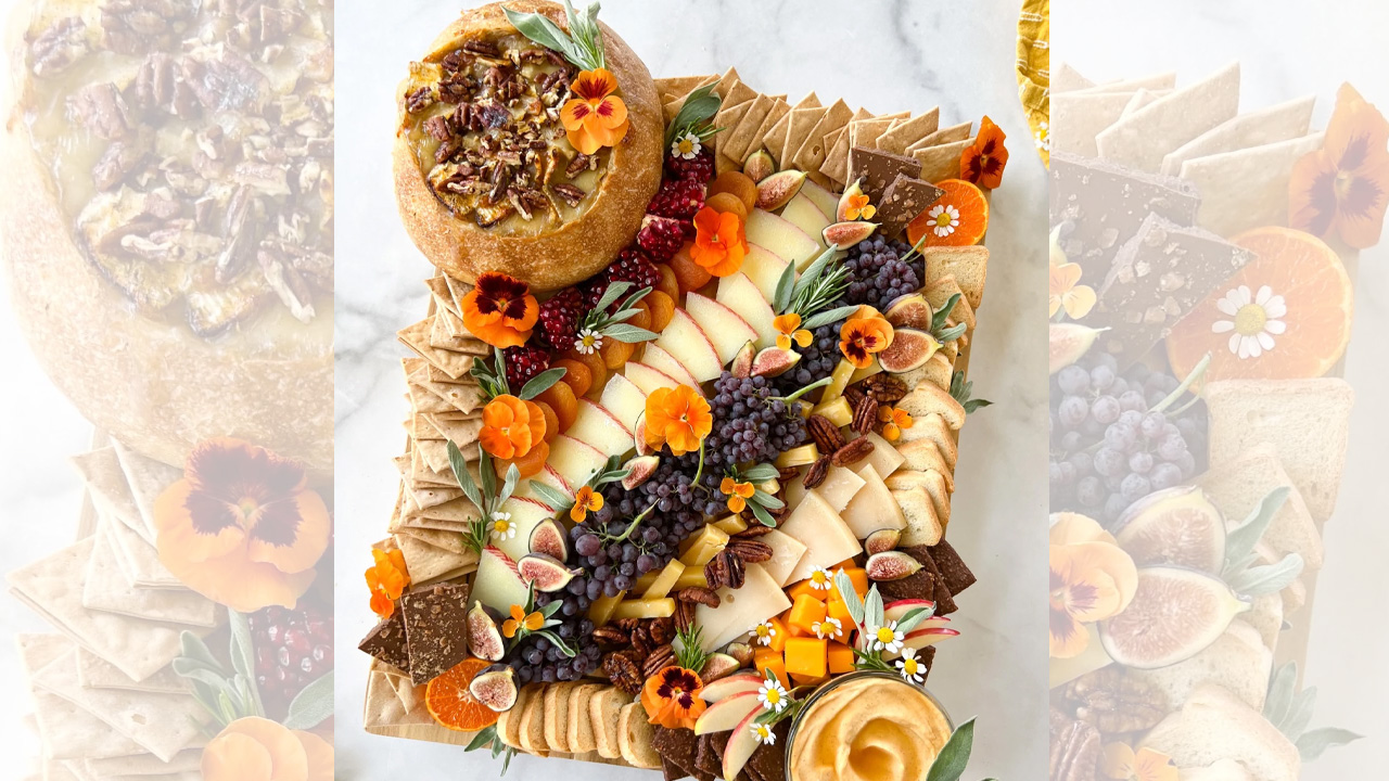 Halloween Grazing Boards - Pumpkin Spice Charcuterie Board
