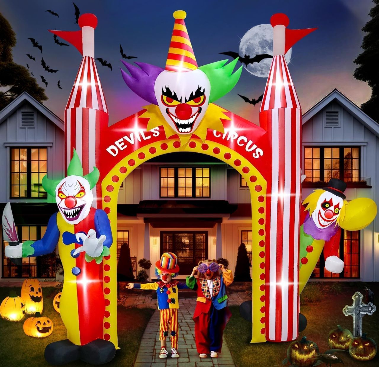 Halloween Inflatable Clown Archway