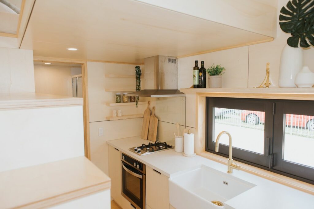 Hilltop tiny house kitchen