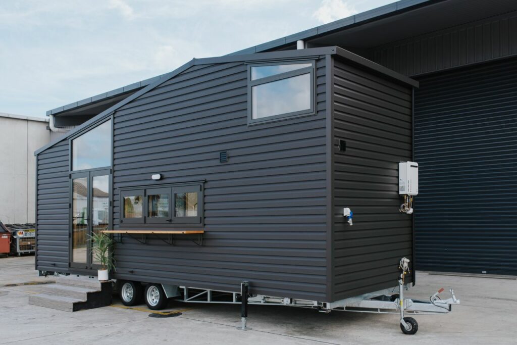 Hilltop tiny house exterior