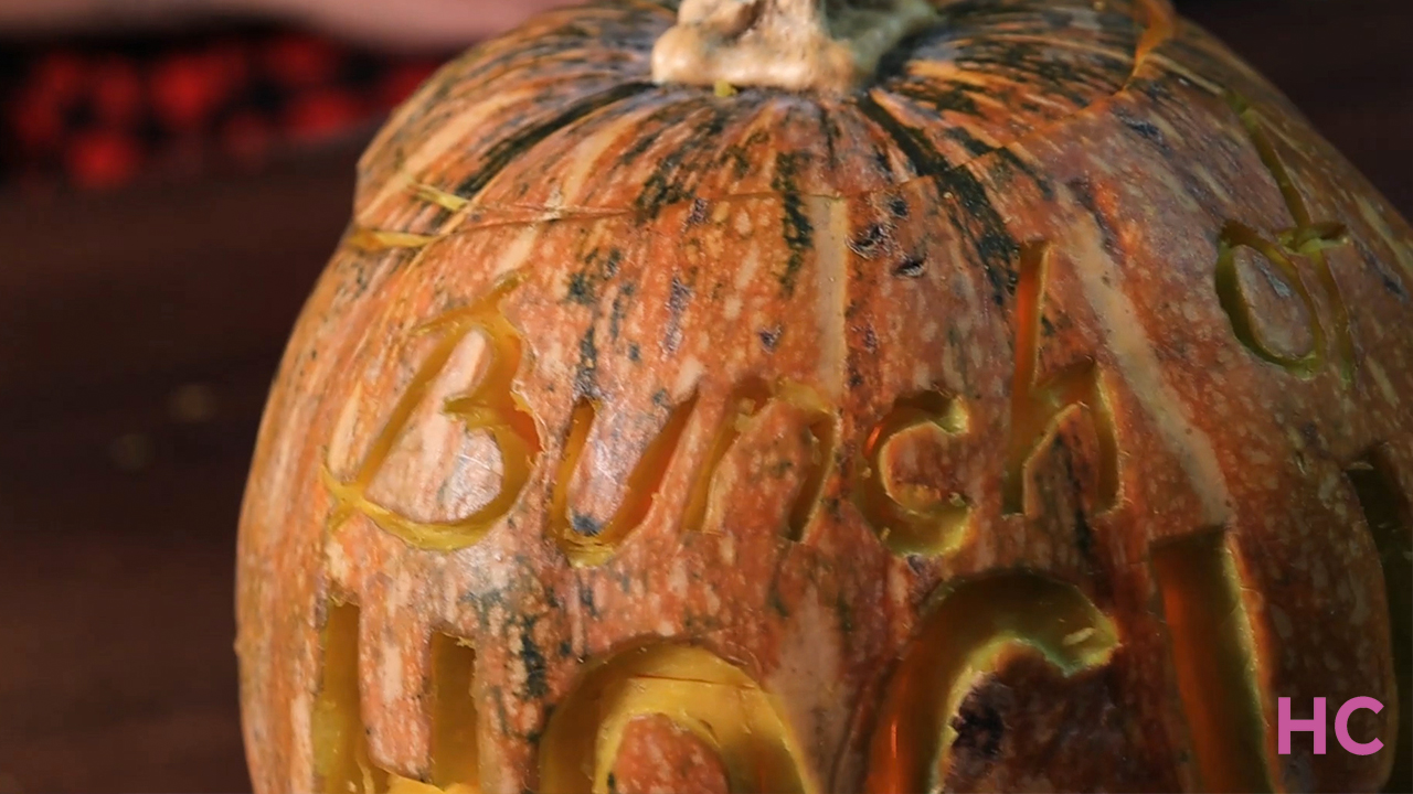 Hocus Pocus Pumpkin Carving - carved