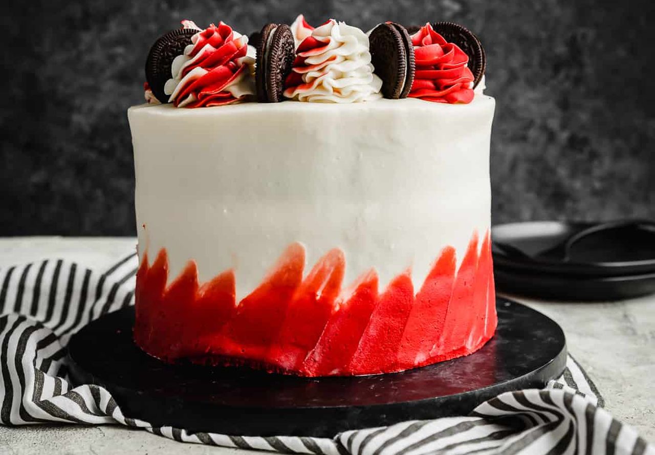 Oreo Halloween Cake Recipes - Oreo Red Velvet Cake