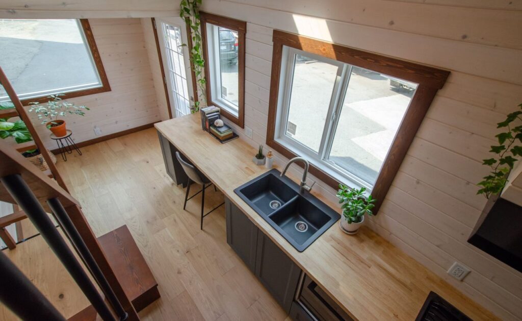 Light-Filled Pacific Wren Tiny House Feature Two Skylights