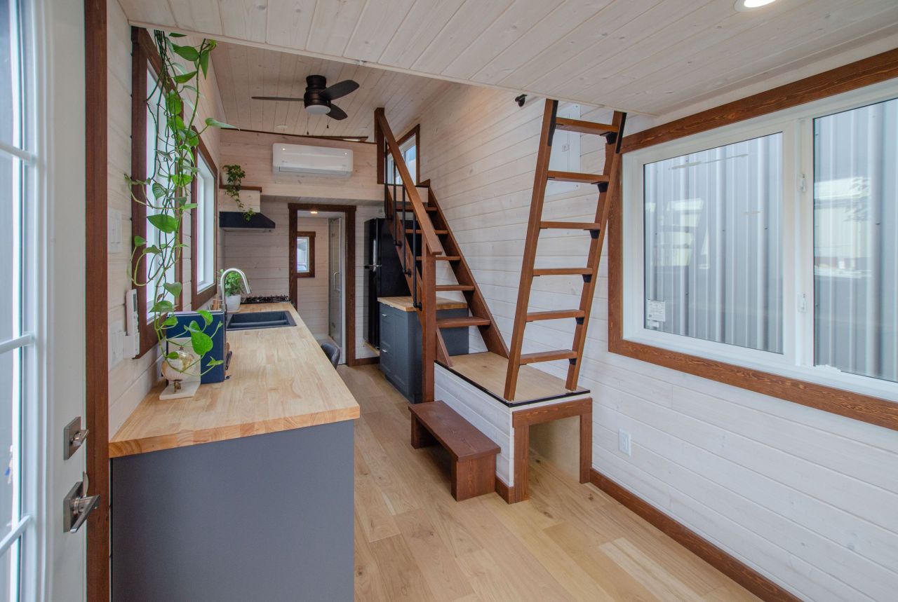 Interior of Pacific Wren tiny house