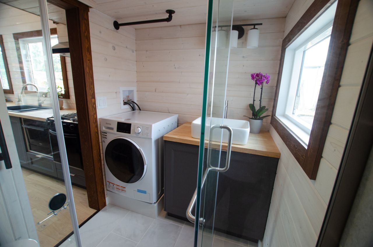 Bathroom of Pacific Wren tiny house