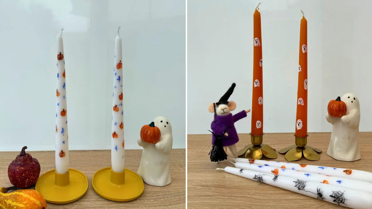 Painted Candles