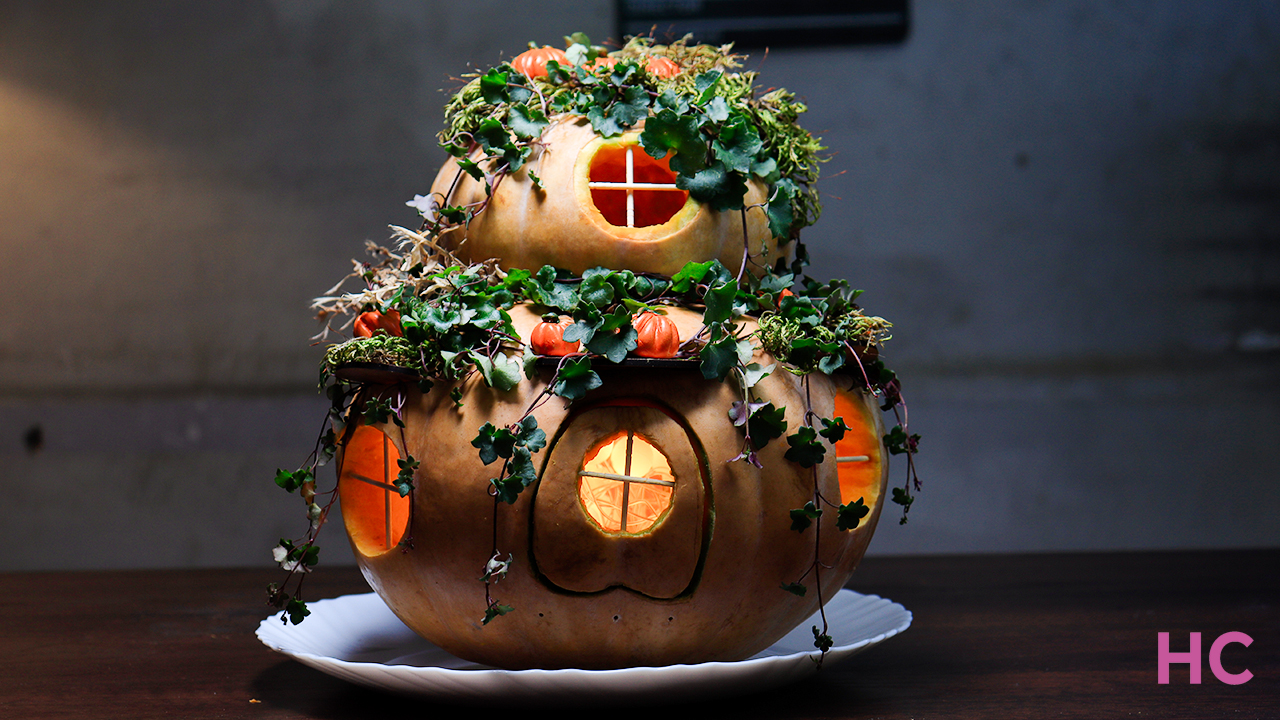 Pumpkin Fairy House tutorial