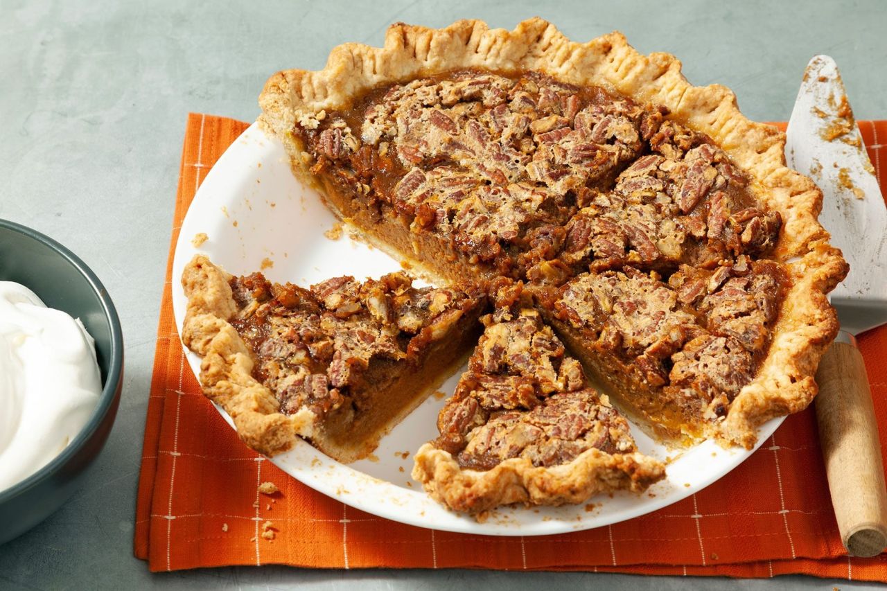 Pumpkin Pecan Pie